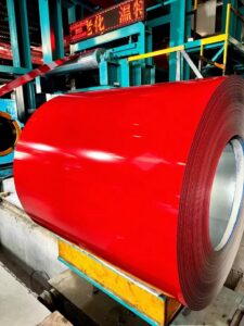 Bright red color coated PPGI steel coil for construction and home appliance production