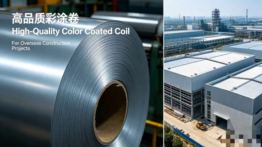 High-Quality Color Coated Coil for Overseas Construction Projects, Premium PPGI Steel Coil
