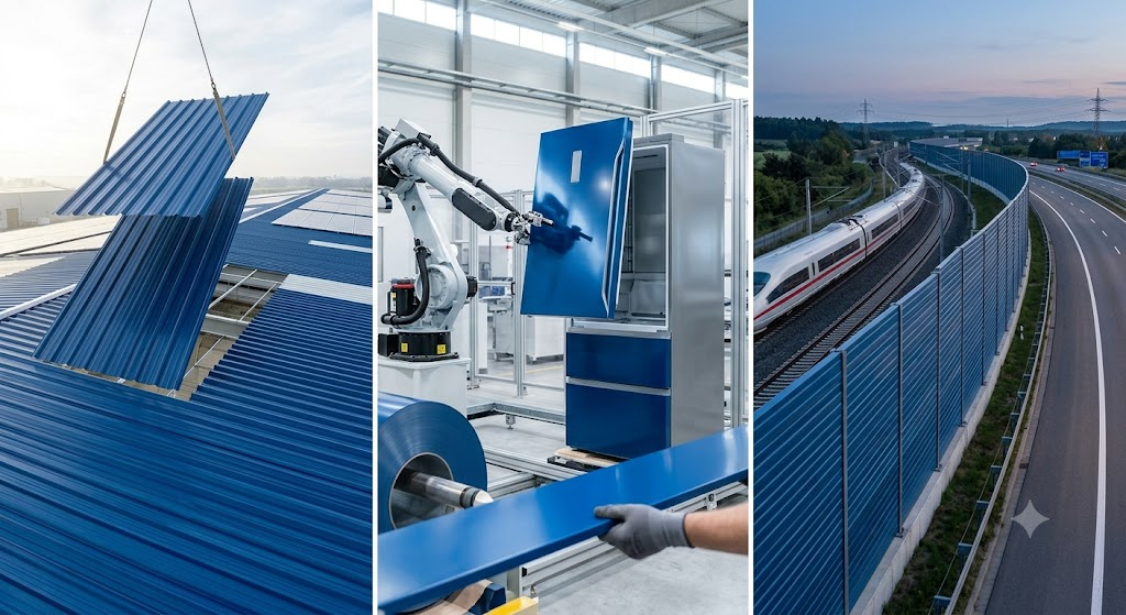 Applications of color coated PPGI steel sheets in modern architecture and appliance manufacturing