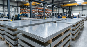 galvanized steel sheets in factory inventory