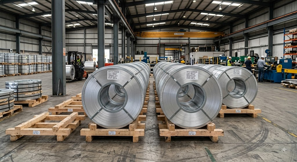 3003 aluminum coil prepared for dimensional and surface inspection