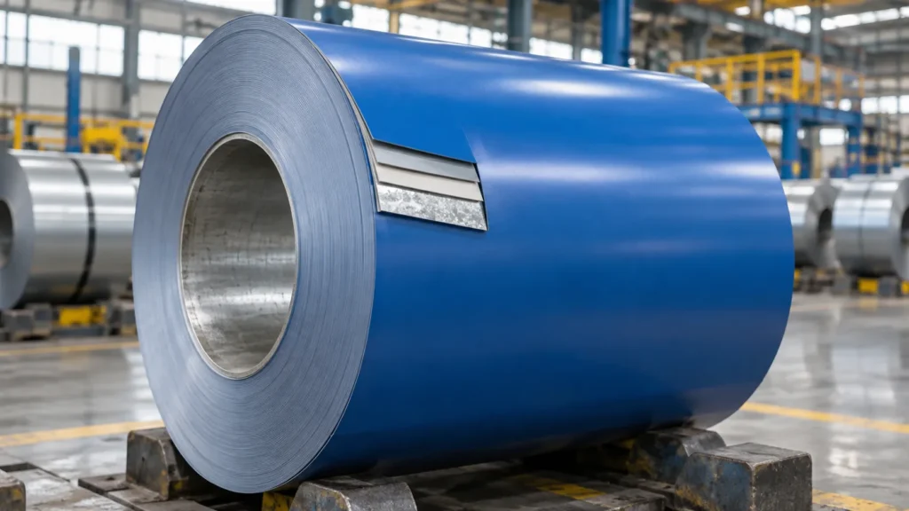 ASTM A755 coated steel coil layer structure